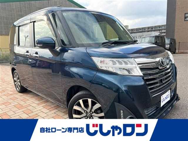 トヨタ ルーミー カスタムG－T 新潟県 2017(平29)年 10万km レーザーブルークリスタルシャイン (株)IDOMが運営する【じしゃロン新潟店】の自社ローン専用車両になります。/こちらは現金またはオートローンご利用時の価格です。自社ローンご希望の方は別途その旨お申付け下さい/プッシュスタート/スマートキー/スペアキー/純正ナビ/バックカメラ/Bluetooth接続可能/DVD視聴可能(走行時不可)/CD、AM、FM視聴可能/フルセグテレビ/クルーズコントロール/両側スライドドア/フルフラット/ウインカーミラー/純正AW/純正LEDヘッドライト