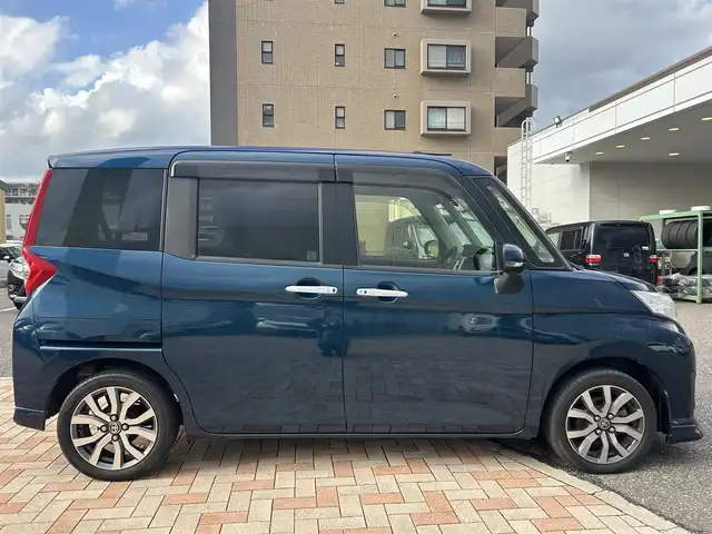 トヨタ ルーミー カスタムG－T 新潟県 2017(平29)年 10万km レーザーブルークリスタルシャイン (株)IDOMが運営する【じしゃロン新潟店】の自社ローン専用車両になります。/こちらは現金またはオートローンご利用時の価格です。自社ローンご希望の方は別途その旨お申付け下さい/プッシュスタート/スマートキー/スペアキー/純正ナビ/バックカメラ/Bluetooth接続可能/DVD視聴可能(走行時不可)/CD、AM、FM視聴可能/フルセグテレビ/クルーズコントロール/両側スライドドア/フルフラット/ウインカーミラー/純正AW/純正LEDヘッドライト