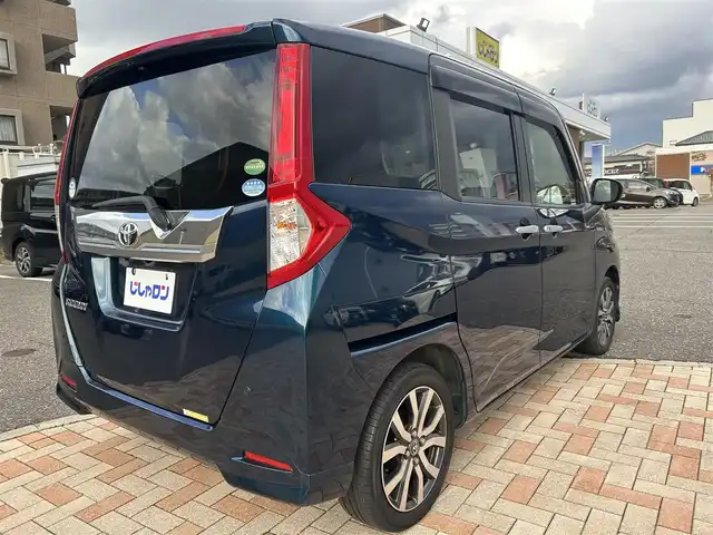 トヨタ ルーミー カスタムG－T 新潟県 2017(平29)年 10万km レーザーブルークリスタルシャイン (株)IDOMが運営する【じしゃロン新潟店】の自社ローン専用車両になります。/こちらは現金またはオートローンご利用時の価格です。自社ローンご希望の方は別途その旨お申付け下さい/プッシュスタート/スマートキー/スペアキー/純正ナビ/バックカメラ/Bluetooth接続可能/DVD視聴可能(走行時不可)/CD、AM、FM視聴可能/フルセグテレビ/クルーズコントロール/両側スライドドア/フルフラット/ウインカーミラー/純正AW/純正LEDヘッドライト