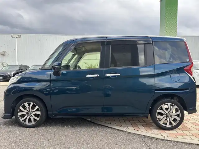 トヨタ ルーミー カスタムG－T 新潟県 2017(平29)年 10万km レーザーブルークリスタルシャイン (株)IDOMが運営する【じしゃロン新潟店】の自社ローン専用車両になります。/こちらは現金またはオートローンご利用時の価格です。自社ローンご希望の方は別途その旨お申付け下さい/プッシュスタート/スマートキー/スペアキー/純正ナビ/バックカメラ/Bluetooth接続可能/DVD視聴可能(走行時不可)/CD、AM、FM視聴可能/フルセグテレビ/クルーズコントロール/両側スライドドア/フルフラット/ウインカーミラー/純正AW/純正LEDヘッドライト