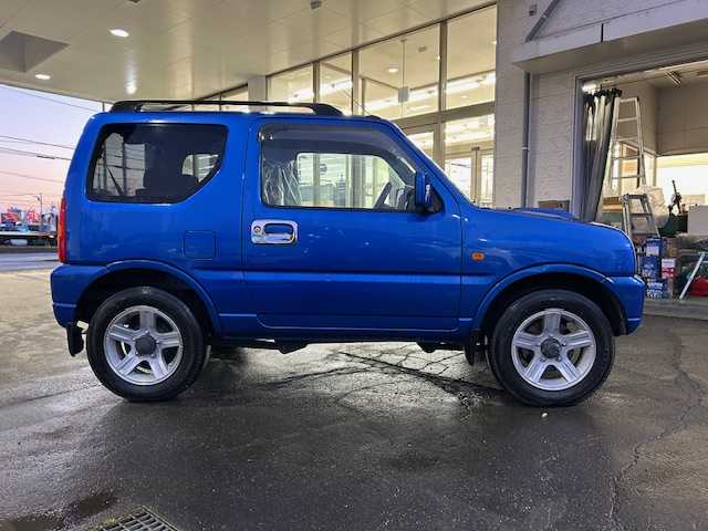 スズキ ジムニー XC 道東・釧路十勝 2008(平20)年 6.9万km パールメタリックカシミールブルー 社外CD/USB/AUX/ミラーヒーター/バイザー/キーレス/ライトレベライザー/純正フォグランプ/電格ミラー/社外アルミ付冬タイヤ積込