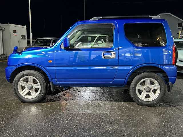 スズキ ジムニー XC 道東・釧路十勝 2008(平20)年 6.9万km パールメタリックカシミールブルー 社外CD/USB/AUX/ミラーヒーター/バイザー/キーレス/ライトレベライザー/純正フォグランプ/電格ミラー/社外アルミ付冬タイヤ積込