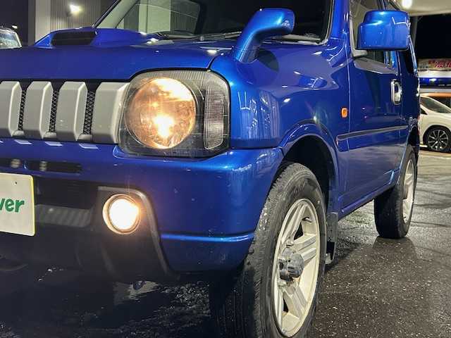 スズキ ジムニー XC 道東・釧路十勝 2008(平20)年 6.9万km パールメタリックカシミールブルー 社外CD/USB/AUX/ミラーヒーター/バイザー/キーレス/ライトレベライザー/純正フォグランプ/電格ミラー/社外アルミ付冬タイヤ積込