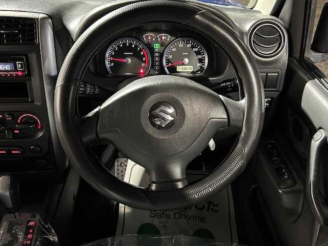 スズキ ジムニー XC 道東・釧路十勝 2008(平20)年 6.9万km パールメタリックカシミールブルー 社外CD/USB/AUX/ミラーヒーター/バイザー/キーレス/ライトレベライザー/純正フォグランプ/電格ミラー/社外アルミ付冬タイヤ積込