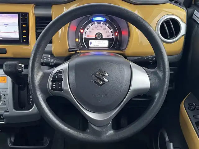 スズキ ハスラー F リミテッド 滋賀県 2017(平29)年 6.7万km アクティブイエロー/ホワイト2トーンルーフ ４WD/純正ナビ/・Bluetooth/ワンセグ/・CD/DVD/バックカメラ/ステアリングリモコン/前後ドライブレコーダー/ETC/前席シートヒーター/LEDオートライト/デュアルカメラブレーキサポート/スマートキー/社外AW付サマータイヤ積載