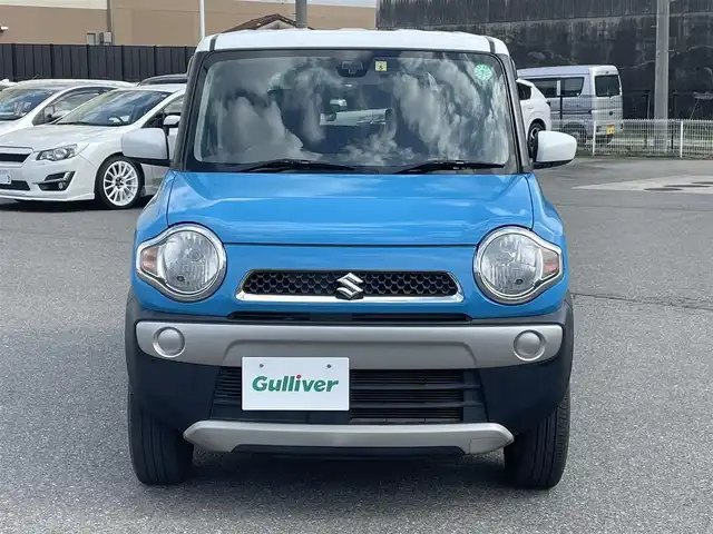 スズキ ハスラー G ターボ 山形県 2014(平26)年 6.7万km サマーブルーM ワンオーナー/レーダーブレーキサポート/カロッツェリアカーオーディオ/　　【CD USB AUX】/オートライト/シートヒーター/アイドリングストップ/IC付ターボ/電動格納ミラー/AAC/スマートキー