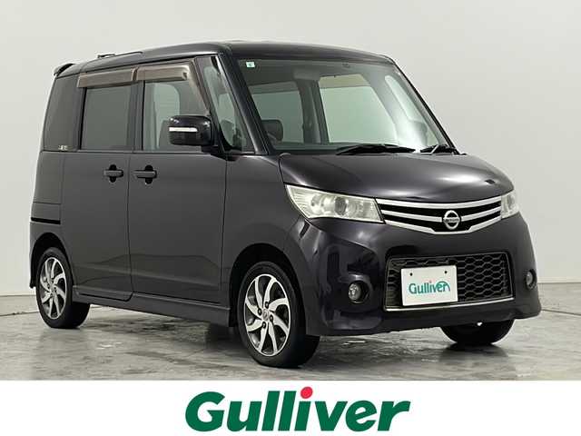 日産 ルークス ハイウェイスター アーバンセレ 道央・札幌 2011(平23)年 6.3万km ミステリアスバイオレットパール ・４WD/・純正HDDナビ（W-VGA）/（CD/AM/FM/SD/フルセグTV）/・片側パワースライドドア/・ミラーヒーター/・バックカメラ/・ウィンカーミラー/・ドアバイザー/・HIDヘッドライト/フォグランプ/・プッシュスタート/スマートキー/・盗難防止装置/・ABS