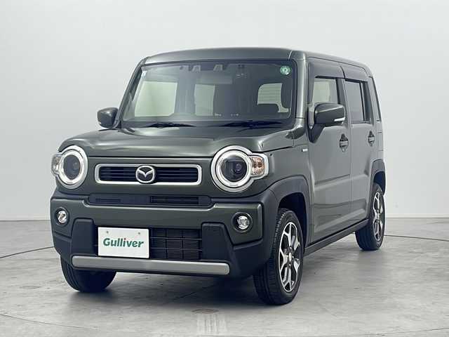マツダ フレア クロスオーバー ハイブリッド XS 三重県 2021(令3)年 3.4万km クールカーキパールメタリック 禁煙車/Panasonic７インチＳＤナビ(CN-RZ765W)/・Ｂｌｕｅｔｏｏｔｈ・ＣＤ／ＤＶＤ・TV・AM/FM・SD・USB/衝突軽減ブレーキ/レーンキープアシスト/コーナーセンサー/前後ドラレコ(ZDR035)/アイドリングストップ/前席シートヒーター/ビルドインＥＴＣ/純正15インチアルミホイール/スマートキー/プッシュスタート/スペアキー/電動格納ミラー/ドアバイザー/フォグランプ