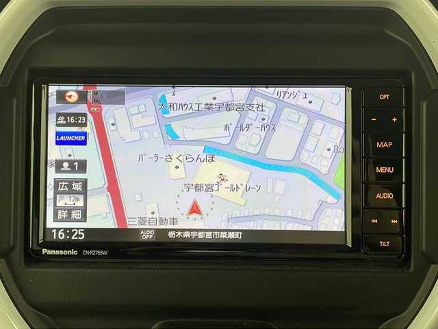 マツダ フレア クロスオーバー ハイブリッド XS 栃木県 2021(令3)年 3.4万km クールカーキパールメタリック ワンオーナー/社外7インチSDナビ(Panasonic CN-RZ765W)/・Bluetooth/・フルセグTV/・AM/FM/・SD/・USB/セーフティサポート/・誤発進抑制/・デュアルカメラブレーキサポート/・車線逸脱警報/・ハイビームアシスト/・標識認識/・ふらつき警報/前後ドライブレコーダー(COMTEC ZDR035)/ビルトインETC/シートヒーター(D/N席)/ドアバイザー/アイドリングストップ/純正15インチアルミホイール/純正フロアマット/サイド+カーテンエアバッグ/スマートキー×2本/保証書、取扱説明書