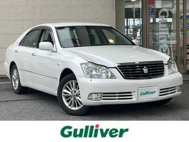 トヨタ クラウン ロイヤル Rエクストラ Qプレミアム 50t 兵庫県 2005(平17)年 14.6万km ライムホワイトパールクリスタルシャイン 純正メーカーナビ/（CD/MD）/バックカメラ/HIDヘッドライト/AUTOライト/アルミ付きサマータイヤ積み込み/クルーズコントロール/ビルトインETC/スマートキー/スペアキー