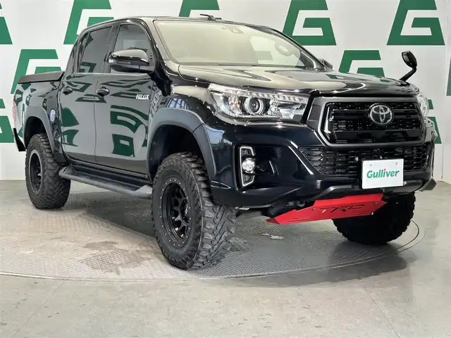 トヨタ ハイラックス Z ブラックラリーエディション 鹿児島県 2019(令1)年 2.7万km ブラック 社外フローティングナビ　/フルセグＴＶ　/Ｂカメラ　/社外ＥＴＣ　/社外前後ドラレコ　/アンダーカバー　/チップアップシート　/リフトアップ　/レーンキープアシスト　/オートライト　/ハードトノカバー　/社外アルミ/リアデフロック/革巻きステアリング/スマートキー/プッシュスタート/ダウンヒルアシストコントロール/クルコン
