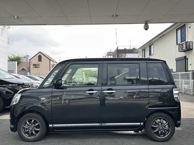 ダイハツ ムーヴ キャンバス G ブラックインテリア リミテッド SAⅢ 島根県 2019(令1)年 4.4万km ブラックマイカメタリック 登録時走行距離43833km/純正ナビ(NSZP-W690)/両側パワースライドドア　/禁煙車/Ｂｌｕｅｔｏｏｔｈ接続　/全方位カメラ　/ドライブレコーダー（DRN-H68N）/オートライト/オートマチックハイビーム　/衝突被害軽減システム　/アイドリングストップ　/スマートキー　/フルセグＴＶ/ワンオーナー/ETC/プッシュスタート/PWR