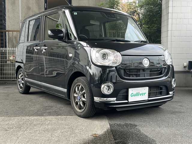 ダイハツ ムーヴ キャンバス G ブラックインテリア リミテッド SAⅢ 島根県 2019(令1)年 4.4万km ブラックマイカメタリック 登録時走行距離43833km/純正ナビ(NSZP-W690)/両側パワースライドドア　/禁煙車/Ｂｌｕｅｔｏｏｔｈ接続　/全方位カメラ　/ドライブレコーダー（DRN-H68N）/オートライト/オートマチックハイビーム　/衝突被害軽減システム　/アイドリングストップ　/スマートキー　/フルセグＴＶ/ワンオーナー/ETC/プッシュスタート/PWR