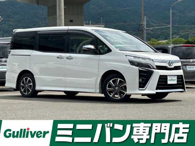 トヨタ ヴォクシー ZS 煌Ⅱ 福岡県 2019(令1)年 5万km ホワイトパールクリスタルシャイン 社外７型SDナビ(ワンセグTV/CD/BT)バックモニタートヨタセーフティーコーナーセンサー両側電動ETCUSBポートドラレコ純正フロアマット純正LEDヘッドライト純正16インチアルミホイールプッシュスタートスマートキー