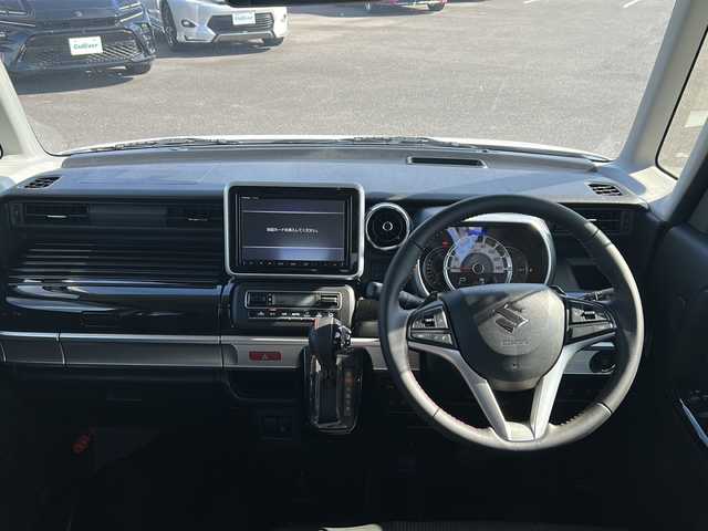 スズキ スペーシア カスタム HYBRID XS ターボ 鹿児島県 2018(平30)年 3.3万km ピュアホワイトP 純正8型ナビ/フルセグTV/両側パワースライドドア/全方位モニター用カメラパッケージ/ビルトインETC/ドライブレコーダー/クルーズコントロール/リアパーキングセンサー/セーフティサポート/・デュアルセンサーブレーキサポート/・後退時ブレーキサポート/・前後誤発進抑制機能/・車線逸脱警報機能/・ふらつき警報機能/・先行車発進お知らせ機能/・ハイビームアシスト/IC付ターボ/LEDヘッドランプ/革巻きステアリング/パドルシフト/ハーフレザーシート/運転席シートヒーター/純正15インチアルミホイール/キーレスプッシュスタートシステム/禁煙車