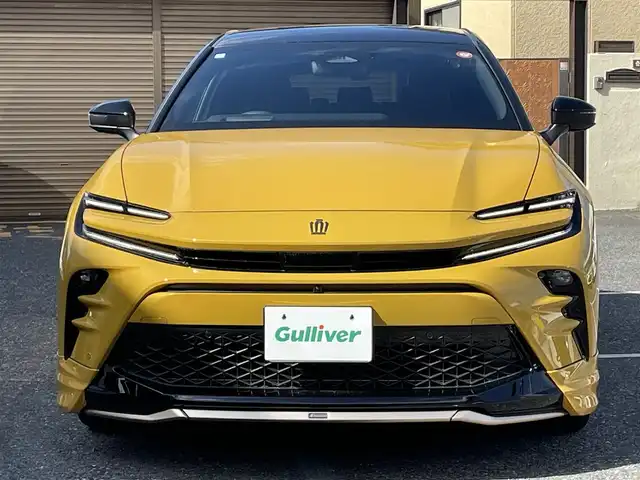 トヨタ クラウン スポーツ Z 千葉県 2024(令6)年 0.1万km 黄 ワンオーナー/純正ナビ【フルセグ、Miracast】/純正21インチアルミホイール/モデリスタエアロ（フロント・サイド・リア）/全方位カメラ/バックカメラ/ビルトインETC2.0/前後コーナーセンサー/前席パワーシート（D席メモリー付）/前席シートヒーター・ベンチレーション/パワーバックドア/PCS/BSM/HUD/LDA/PCS/PDA/RCTA/RCD/PKSB/SEA/AVSP/RSA/タイプC充電/4WD　　　/オートライト/オートハイビーム/保証書