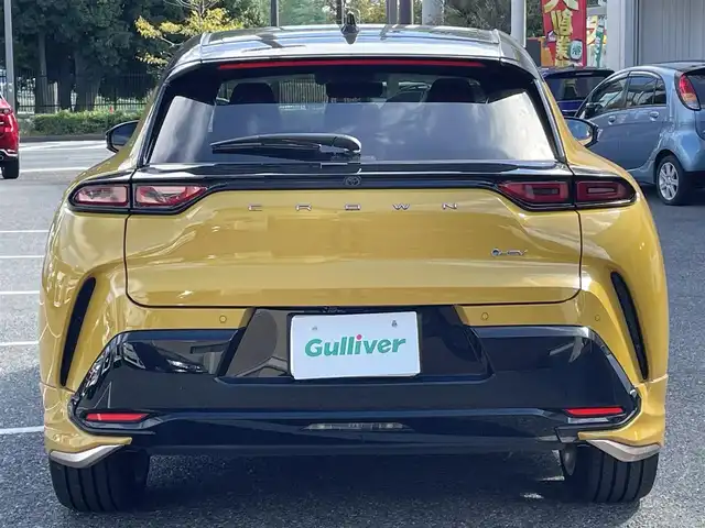 トヨタ クラウン スポーツ Z 千葉県 2024(令6)年 0.1万km 黄 ワンオーナー/純正ナビ【フルセグ、Miracast】/純正21インチアルミホイール/モデリスタエアロ（フロント・サイド・リア）/全方位カメラ/バックカメラ/ビルトインETC2.0/前後コーナーセンサー/前席パワーシート（D席メモリー付）/前席シートヒーター・ベンチレーション/パワーバックドア/PCS/BSM/HUD/LDA/PCS/PDA/RCTA/RCD/PKSB/SEA/AVSP/RSA/タイプC充電/4WD　　　/オートライト/オートハイビーム/保証書