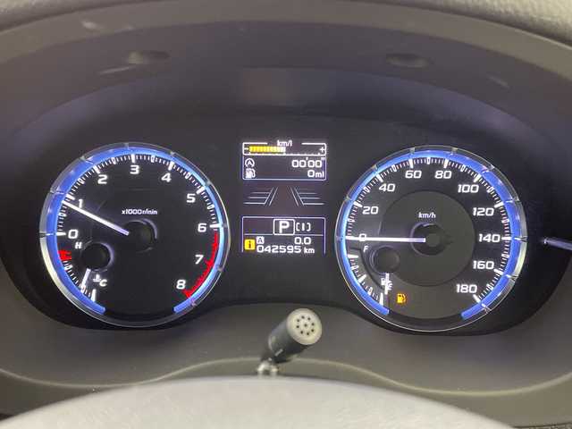 スバル レヴォーグ 1．6GT－S アイサイト 岐阜県 2015(平27)年 4.3万km クリスタルホワイトP 純正ナビ/　(AM/FM/CD/DVD/Bluetooth/フルセグTV)/バックカメラ/アイサイト/レーンキープアシスト/レーダークルーズコントロール/LEDヘッドライト/ETC/純正アルミホイール/純正フロアマット/ドアバイザー/電動パーキングブレーキ/パドルシフト/スペアキー