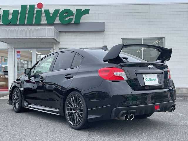 スバル ＷＲＸ ＳＴＩ STI 三重県 2017(平29)年 5.7万km クリスタルブラックシリカ 社外SDナビゲーション/【CD/DVD/SD/Bluetooth】/ETC/ドライブレコーダー/オートライト/LEDヘッドランプ/STIエアロ/大型リアスポイラー/245/40R18インチ純正AW/プッシュスタート/スマートキー/スペアキー