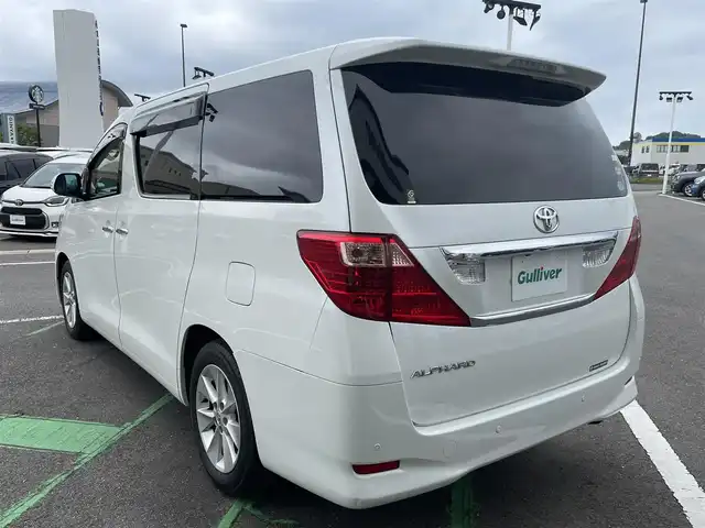トヨタ アルファード 240G 長崎県 2008(平20)年 3.8万km ホワイトパールクリスタルシャイン 両側パワースライドドア/前席パワーシート/シートメモリー/純正HDDナビ/バックカメラ/クルーズコントロール/ウッドコンビハンドル/ETC/ドライブレコーダー前後/オートライト/キセノン/ステアリングスイッチ/オットマンシート/コーナーセンサー/スマートキー/スペアキー