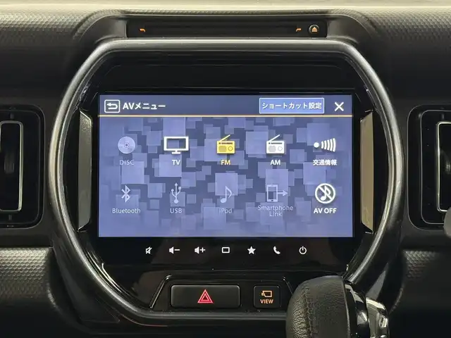 スズキ ハスラー Jスタイル ターボ 三重県 2021(令3)年 5.7万km ブルーイッシュブラックパール マイルドハイブリッド・ターボ/フルタイム4WD（前輪駆動ベース）/MTモード付インパネCVT/純正9インチナビ/（CD/DVD/FM/AM/Bluetooth/USB/iPod/SmartDeviceLink/Apple CarPlay/AndroidAuto）/【OP】全方位モニター/ドライブレコーダー 前後/ビルトイン ETC/【OP】ルーフレール/スズキセーフティサポート/・デュアルカメラブレーキサポート/・車線逸脱警報機能／ふらつき警報機能／車線逸脱抑制機能/・アダプティブクルーズコントロール（全車速追従機能付）/・リヤパーキングセンサー/・標識認識機能（車両進入禁止、はみ出し通行禁止、最高速度、一時停止）/など/装備/【4WD車限定装備】/●スノーモードスイッチ/●グリップコントロール/●ヒルディセントコントロール/その他装備/・シートヒーター（D/N）/・オートエアコン/・オートライト/・LED ヘッドランプ＋フロントフォグランプ/・ハイビームアシスト/・パドルシフト/・ステアリングスイッチ/・プッシュスタート/・電動格納ドアミラー（ウインカーランプ付）/・純正15inAW/・保/取/ナビ取/・スマートキーx2/など