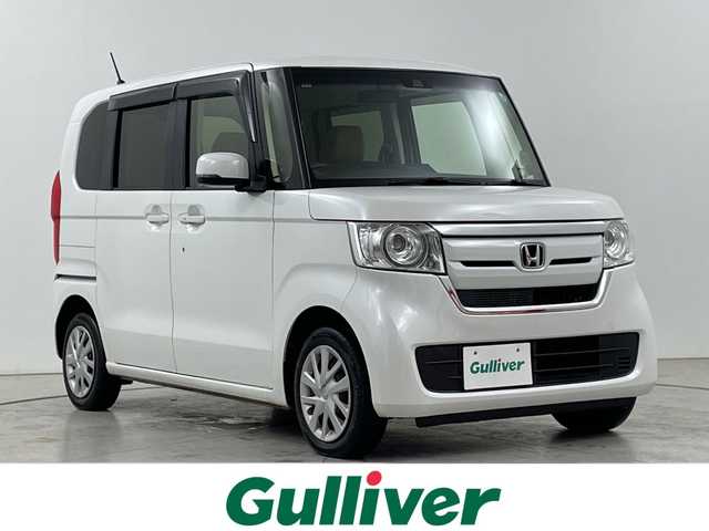 ホンダ Ｎ ＢＯＸ G L ホンダセンシング 道央・札幌 2018(平30)年 3.6万km プラチナホワイトパール ・4WD /ホンダセンシング/・衝突被害軽減ブレーキ/・レーダークルーズコントロール/・社外HDDナビ　/・フルセグ/BT/CD/DVD/SD/HDD/・バックカメラ/・片側パワースライドドア/・シートヒーター/・レーンキープアシスト/・ステアリングスイッチ/・ETC/ECON/・LEDオートライト/オートハイビーム/・プッシュスタート/・一体型純正エンジンスターター/・冬タイヤ社外AW積込