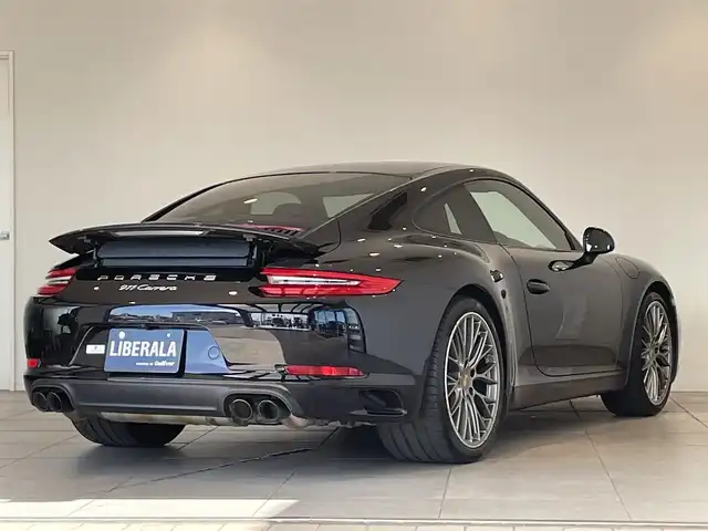 ポルシェ ９１１ カレラ 愛知県 2017(平29)年 4.8万km ジェットブラック スポクロＰＫＧ　/ＰＤＬＳプラス　/スパイダーデザインＡＷ　/レザーインテリア（赤／黒）/１８ＷＡＹシート　/シートベンチレーション/シートヒーター/ＰＡＳ　/ＡＣＣ　/パークアシスト　/ＥＴＣ/プッシュスタート/アイドリングストップ/ウィンカーミラー