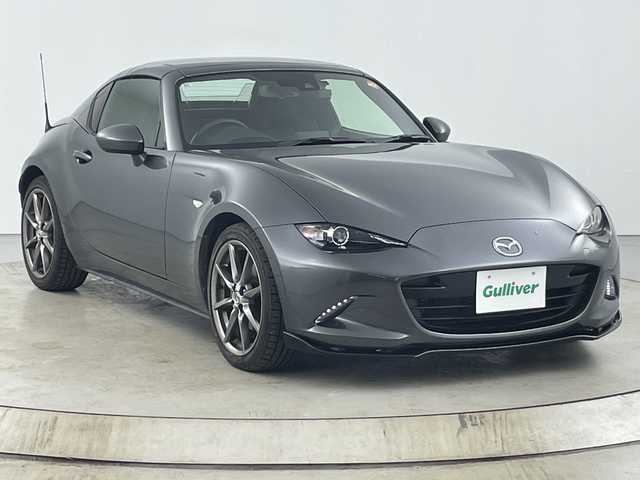 マツダ ロードスター ＲＦ S 愛知県 2018(平30)年 2.3万km マシーングレープレミアムM 禁煙車/６速ＭＴ/純正7インチナビ/（ワンセグTV/Bluetooth/USB/AM/FM）/バックカメラ/フロントエアロ/リトラクタブルハードトップ/i-ActiveSense/・衝突軽減ブレーキ/・車線逸脱警報システム/・ブラインドスポットモニター/・交通標識認識システム/・リアクロストラフィックアラート/・ハイビームコントロール/クルーズコントロール/ＥＴＣ/ドライブレコーダー/シートヒーター/アイドリングストップ/純正１７インチアルミホイール/スマートキー/スペアキー1本/プッシュスタート/LEDヘッドライト/フロントフォグランプ/横滑り防止装置/純正フロアマット/オートエアコン