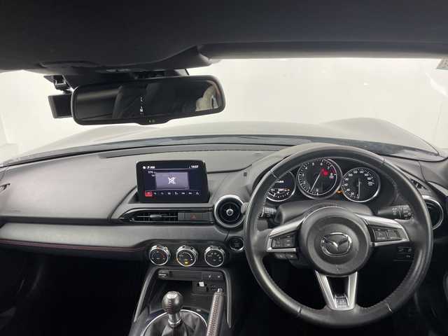 マツダ ロードスター ＲＦ S 愛知県 2018(平30)年 2.3万km マシーングレープレミアムM 禁煙車/６速ＭＴ/純正7インチナビ/（ワンセグTV/Bluetooth/USB/AM/FM）/バックカメラ/フロントエアロ/リトラクタブルハードトップ/i-ActiveSense/・衝突軽減ブレーキ/・車線逸脱警報システム/・ブラインドスポットモニター/・交通標識認識システム/・リアクロストラフィックアラート/・ハイビームコントロール/クルーズコントロール/ＥＴＣ/ドライブレコーダー/シートヒーター/アイドリングストップ/純正１７インチアルミホイール/スマートキー/スペアキー1本/プッシュスタート/LEDヘッドライト/フロントフォグランプ/横滑り防止装置/純正フロアマット/オートエアコン