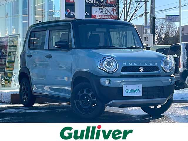 スズキ ハスラー タフワイルド 道央・札幌 2019(令1)年 3.6万km オフブルーメタリック/ブラック 2トーン ・4WD/・純正SDナビ/・CD/DVD/SD/USB/フルセグTV/・Bluetooth接続/・スズキセーフティサポート/・デュアルカメラブレーキサポート/・アラウンドビューモニター/・ヒルディセントコントロール/・グリップコントロール/・レーンキープアシスト/・ステアリングスイッチ/・ハーフレザーシート/・前席シートヒーター/・HIDオートライト/・フォグランプ/・純正フロアマット/・ドアバイザー/・電動格納ミラー/・ミラーヒーター/・スマートキー