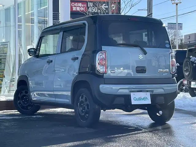 スズキ ハスラー タフワイルド 道央・札幌 2019(令1)年 3.6万km オフブルーメタリック/ブラック 2トーン ・4WD/・純正SDナビ/・CD/DVD/SD/USB/フルセグTV/・Bluetooth接続/・スズキセーフティサポート/・デュアルカメラブレーキサポート/・アラウンドビューモニター/・ヒルディセントコントロール/・グリップコントロール/・レーンキープアシスト/・ステアリングスイッチ/・ハーフレザーシート/・前席シートヒーター/・HIDオートライト/・フォグランプ/・純正フロアマット/・ドアバイザー/・電動格納ミラー/・ミラーヒーター/・スマートキー