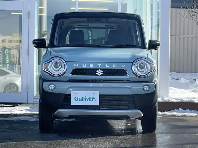 スズキ ハスラー タフワイルド 道央・札幌 2019(令1)年 3.6万km オフブルーメタリック/ブラック 2トーン ・4WD/・純正SDナビ/・CD/DVD/SD/USB/フルセグTV/・Bluetooth接続/・スズキセーフティサポート/・デュアルカメラブレーキサポート/・アラウンドビューモニター/・ヒルディセントコントロール/・グリップコントロール/・レーンキープアシスト/・ステアリングスイッチ/・ハーフレザーシート/・前席シートヒーター/・HIDオートライト/・フォグランプ/・純正フロアマット/・ドアバイザー/・電動格納ミラー/・ミラーヒーター/・スマートキー