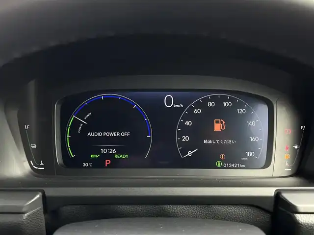 ホンダ ステップワゴン スパーダ eHEV 奈良県 2023(令5)年 1.4万km プラチナホワイトパール 純正９インチナビ　/フルセグＴＶ　/フリップダウンモニター　/BT/CD/DVD/SD/両側パワースライドドア　/追従型クルーズコントロール　/バックカメラ　/ビルトインＥＴＣ　/ハーフレザーシート　/シートヒーター　/前後コーナーセンサー/ターボ付き/スマートキー/純正16インチアルミホイール/純正フロアマット/衝突被害軽減システム/LEDヘッドライト