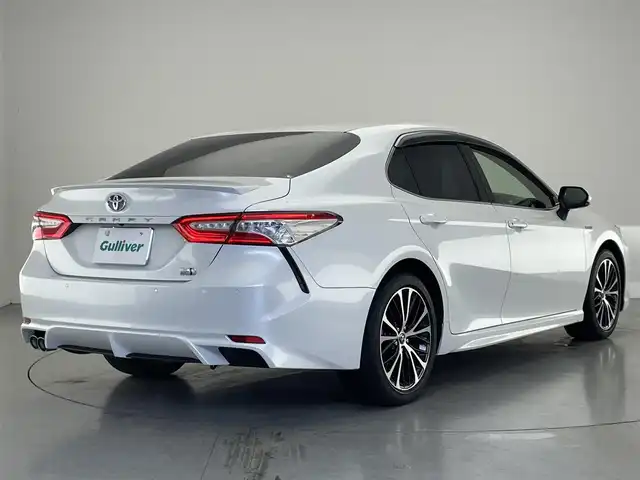 トヨタ カムリ WSレザーパッケージ 愛知県 2019(平31)年 5.3万km プラチナホワイトパールマイカ メーカーナビ　フルセグＴＶ　Ｂｌｕｅｔｏｏｔｈ　バックカメラ　黒革シート　シートヒーター　ブラインドスポットモニター　セーフティセンス　衝突軽減　追従クルコン　ＬＥＤオートライト　純正ドラレコ　禁煙車