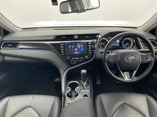 トヨタ カムリ WSレザーパッケージ 愛知県 2019(平31)年 5.3万km プラチナホワイトパールマイカ メーカーナビ　フルセグＴＶ　Ｂｌｕｅｔｏｏｔｈ　バックカメラ　黒革シート　シートヒーター　ブラインドスポットモニター　セーフティセンス　衝突軽減　追従クルコン　ＬＥＤオートライト　純正ドラレコ　禁煙車