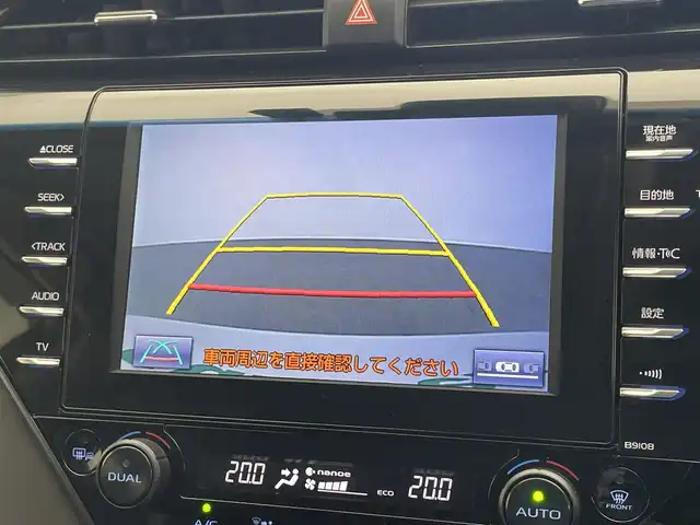 トヨタ カムリ WSレザーパッケージ 愛知県 2019(平31)年 5.3万km プラチナホワイトパールマイカ メーカーナビ　フルセグＴＶ　Ｂｌｕｅｔｏｏｔｈ　バックカメラ　黒革シート　シートヒーター　ブラインドスポットモニター　セーフティセンス　衝突軽減　追従クルコン　ＬＥＤオートライト　純正ドラレコ　禁煙車