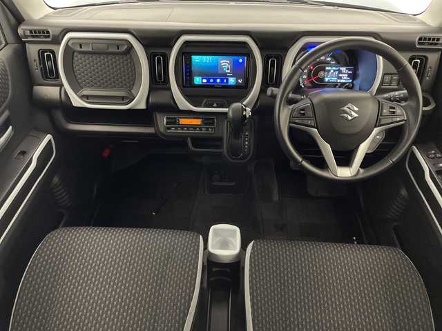 スズキ ハスラー HYBRID X 宮崎県 2022(令4)年 3.2万km デニムブルー ガンメタリック 2トーン 社外ディスプレイオーディオ/クルーズコントロール/衝突軽減ブレーキ/アイドリングストップ/横滑り防止装置/電動格納ミラー/ステアリングスイッチ/D・N席　シートヒーター/LEDヘッドライト/純正アルミホイール/純正フロアマット/ETC
