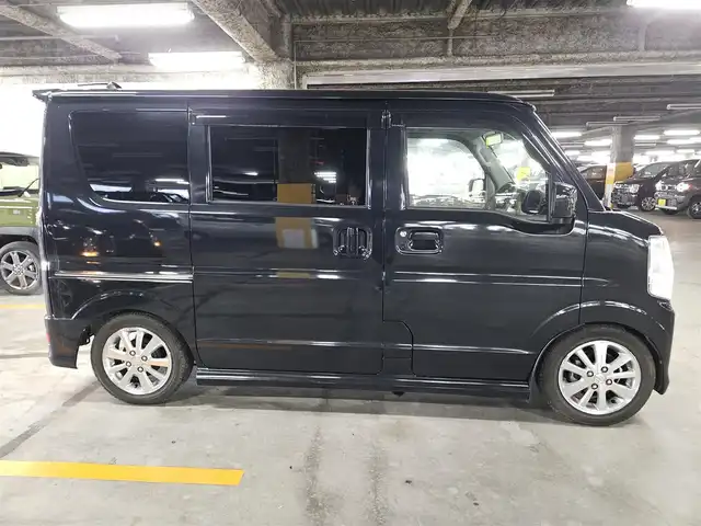 スズキ エブリィ ワゴン PZターボ 静岡県 2015(平27)年 4万km ブルーイッシュブラックパール3 アルパインナビ/フルセグTV/片側パワースライドドア/バックカメラ/ETC/衝突被害軽減ブレーキ/誤発進抑制/HIDヘッドランプ/オートライト/フロントフォグランプ/オートエアコン/ステアリングスイッチ/純正14インチアルミホイール/スマートキー/プッシュエンジンスタート/禁煙車