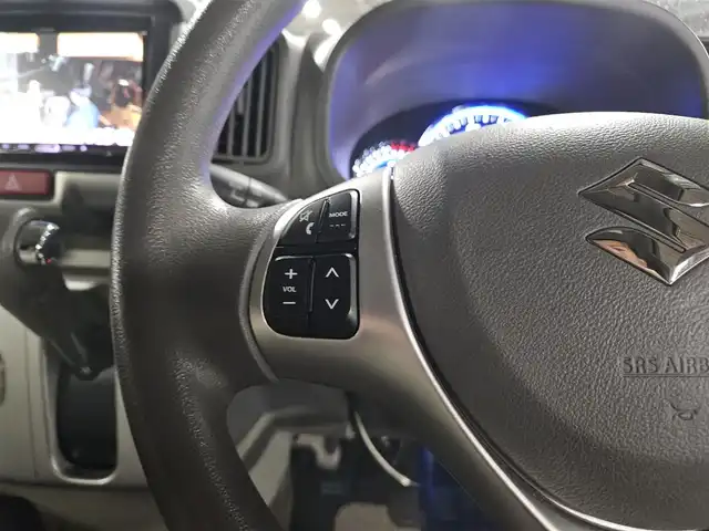 スズキ エブリィ ワゴン PZターボ 静岡県 2015(平27)年 4万km ブルーイッシュブラックパール3 アルパインナビ/フルセグTV/片側パワースライドドア/バックカメラ/ETC/衝突被害軽減ブレーキ/誤発進抑制/HIDヘッドランプ/オートライト/フロントフォグランプ/オートエアコン/ステアリングスイッチ/純正14インチアルミホイール/スマートキー/プッシュエンジンスタート/禁煙車