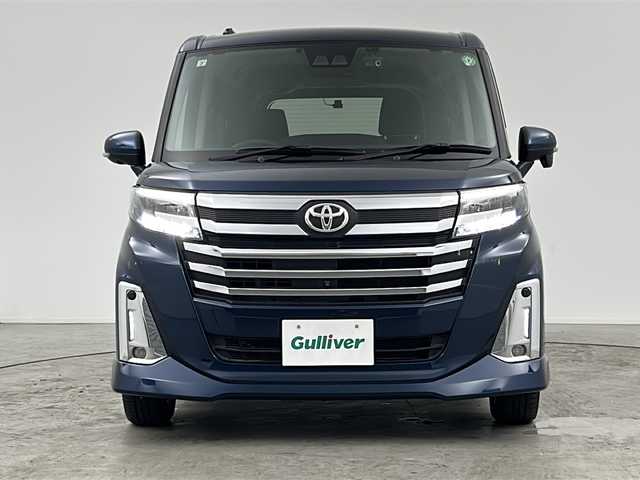 トヨタ ルーミー カスタムG 三重県 2021(令3)年 3.4万km レーザーブルークリスタルシャイン 純正9型ナビ（NSZT-Y68T）/・CD・DVD・AM・FM・BT・フルセグTV/全方位カメラ/純正12.1インチフリップダウンモニター/両側パワーシライドドア/レーダークルーズコントロール/衝突軽減/前後コーナーセンサー/レーンキープアシスト/アイドリングストップ/オートハイビーム/運転席・助手席シートヒーター/革巻きステアリング/前後ドライブレコーダー/ビルトインETＣ2.0/LEDヘッドライト/LEDフォグライト/スペアキー