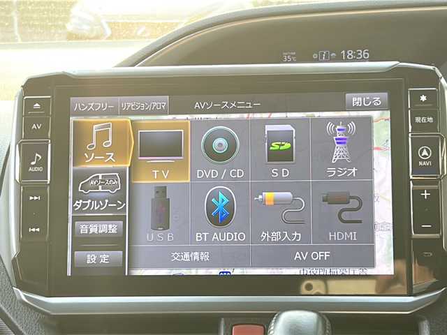 トヨタ ヴォクシー ZS 煌 福岡県 2018(平30)年 4.8万km ホワイトパールクリスタルシャイン ・11インチALPINEナビ/（BLUETOOTH/フルセグ/バックカメラ/・スペアキー/・ビルトインETC/・フリップダウンモニター/・WAC/・アイドリングストップ/・クルーズコントロール/・両側パワースライドドア/・純正フロアマット/・純正アルミホイール/・横滑り防止装置/・レーンキープアシスト/・オートマチックハイビーム/・エコモード/・ISOFIX/・トヨタセーフティセンス/・LEDヘッドライト/・保証書/・取扱説明書