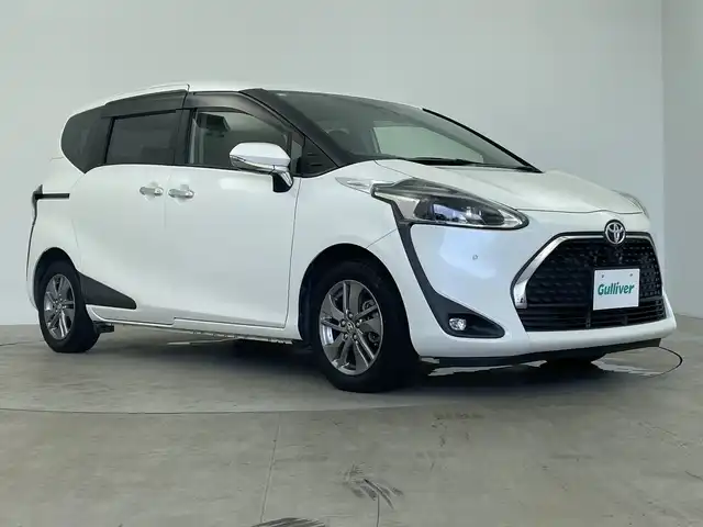 トヨタ シエンタ G クエロ 鹿児島県 2018(平30)年 4.4万km ホワイトパールクリスタルシャイン 純正SDナビDTV/・CD/DVD/BT/SD/USB/フルセグ/全周囲カメラ/両側パワースライドドア/ドライブレコーダー/LEDライト/オートハイビーム/ハーフレザーシート/ステアリングリモコン/トヨタセーフティセンス/・衝突軽減ブレーキ/・車線維持支援機能/・アダプティブドライビングビーム/・先導車発信支援機能/・ペダル踏み間違い時加速抑制機能/マット/バイザー/スマートキー/保証書・取説有り