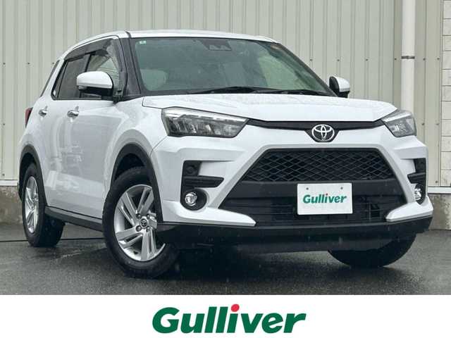 トヨタ ライズ G 山形県 2022(令4)年 2.9万km シャイニングホワイトパール ワンオーナー車/衝突軽減ブレーキ/純正ナビ/　【CD DVD SD BT】/フルセグTV/バックカメラ/ETC2.0/ドライブレコーダー/横滑り防止装置/アイドリングストップ/コーナーセンサー/ヘッドライトレベライザー/純正16インチアルミ/LEDライト/フォグランプ/純正フロアマット/ドアバイザー/保証書、取説あり/スペアキーあり