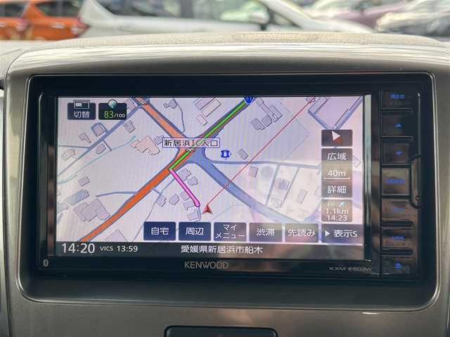 スズキ スペーシア カスタム Z ターボ 愛媛県 2016(平28)年 9.2万km スチールシルバーM 社外ナビ【KXM-E503W】/CD/DVD/Bluetooth/フルセグTV/バックカメラ/ビルトインETC/前後ドライブレコーダー/左側パワースライド/HIDヘッドライト/純正15インチAW /革巻きステアリング/ステアリングスイッチ/パドルシフト/電動格納ミラー/革調シートカバー/プッシュスタート