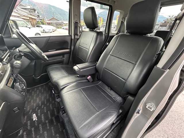 スズキ スペーシア カスタム Z ターボ 愛媛県 2016(平28)年 9.2万km スチールシルバーM 社外ナビ【KXM-E503W】/CD/DVD/Bluetooth/フルセグTV/バックカメラ/ビルトインETC/前後ドライブレコーダー/左側パワースライド/HIDヘッドライト/純正15インチAW /革巻きステアリング/ステアリングスイッチ/パドルシフト/電動格納ミラー/革調シートカバー/プッシュスタート