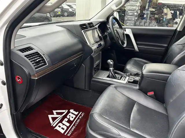 トヨタ ランドクルーザー プラド TX Lパッケージ 道北・旭川 2019(令1)年 8.1万km スーパーホワイトⅡ 純正9インチナビ/バックカメラ/フルセグTV/モデリスタエアロ/レザーシート/前席パワーシート/前席シートヒーター&クーラー/電動格納サードシート/LEDヘッドライト/プッシュスタート/スマートキー