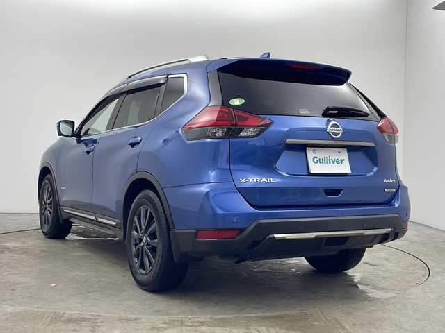 日産 エクストレイル ハイブリッド 20Xi 秋田県 2021(令3)年 6.9万km シャイニングブルー プロパイロット　/純正９インチナビ 【CD/DVD/SD/BT/AUX/HDMI】/フルセグＴＶ /デジタルインナーミラー /ハイビームアシスト/ETC2.0 /電動リアゲート/LEDヘッドライト /純正11インチフリップダウンモニター /全席シートヒーター/ルーフレール/全方位カメラ/ナビ連動ドライブレコーダー/取扱説明書/スマートキー/プッシュスタート/電格ミラー/ステアリングスイッチ/オートライト/ドライブモード切替/プッシュスタート/純正AW/横滑り防止装置/レーンキープアシスト/衝突被害軽減システム/コーナーセンサー