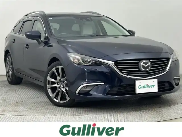 マツダ アテンザ ワゴン XD Lパッケージ 道央・札幌 2015(平27)年 6.9万km ディープクリスタルブルーマイカ ・４WD/・BOSEサウンド/・白レザーシート/・純正SDナビ/・CD/DVD/BT/フルセグ/AUX/USB/・バックカメラ/・ビルトインETC/・防眩ミラー/・HUD/・衝突軽減ブレーキ/・横滑り防止装置/・アダプティブクルーズコントロール/・レーンキープアシスト/・コーナーセンサー/・ブラインドスポットモニター/・アイドリングストップ/・パドルシフト/・LEDヘッドライト/・前後フォグ/・前席パワーシート/・D席シートメモリー/・前席シートヒーター