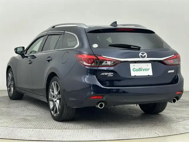 マツダ アテンザ ワゴン XD Lパッケージ 道央・札幌 2015(平27)年 6.9万km ディープクリスタルブルーマイカ ・４WD/・BOSEサウンド/・白レザーシート/・純正SDナビ/・CD/DVD/BT/フルセグ/AUX/USB/・バックカメラ/・ビルトインETC/・防眩ミラー/・HUD/・衝突軽減ブレーキ/・横滑り防止装置/・アダプティブクルーズコントロール/・レーンキープアシスト/・コーナーセンサー/・ブラインドスポットモニター/・アイドリングストップ/・パドルシフト/・LEDヘッドライト/・前後フォグ/・前席パワーシート/・D席シートメモリー/・前席シートヒーター