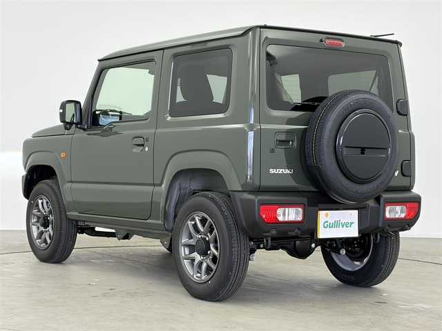 スズキ ジムニー XC 愛知県 2025(令7)年 0.1千km ジャングルグリーン 純正ディスプレイオーディオ/（Bluetooth/AM/FM/USB入力）/バックカメラ/シートヒーター/電動格納ミラー/フルフラット/LEDライト/ステアリングリモコン/ダウンヒルアシスト/コーナーセンサー/アダプティブクルーズコントロール/衝突軽減システム/純正AW